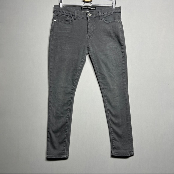 Women's Express Jeans Legging Mid Rise Gray Size 10s - Picture 1 of 10